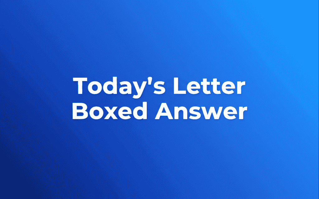 Letters arranged for Letter Boxed game
